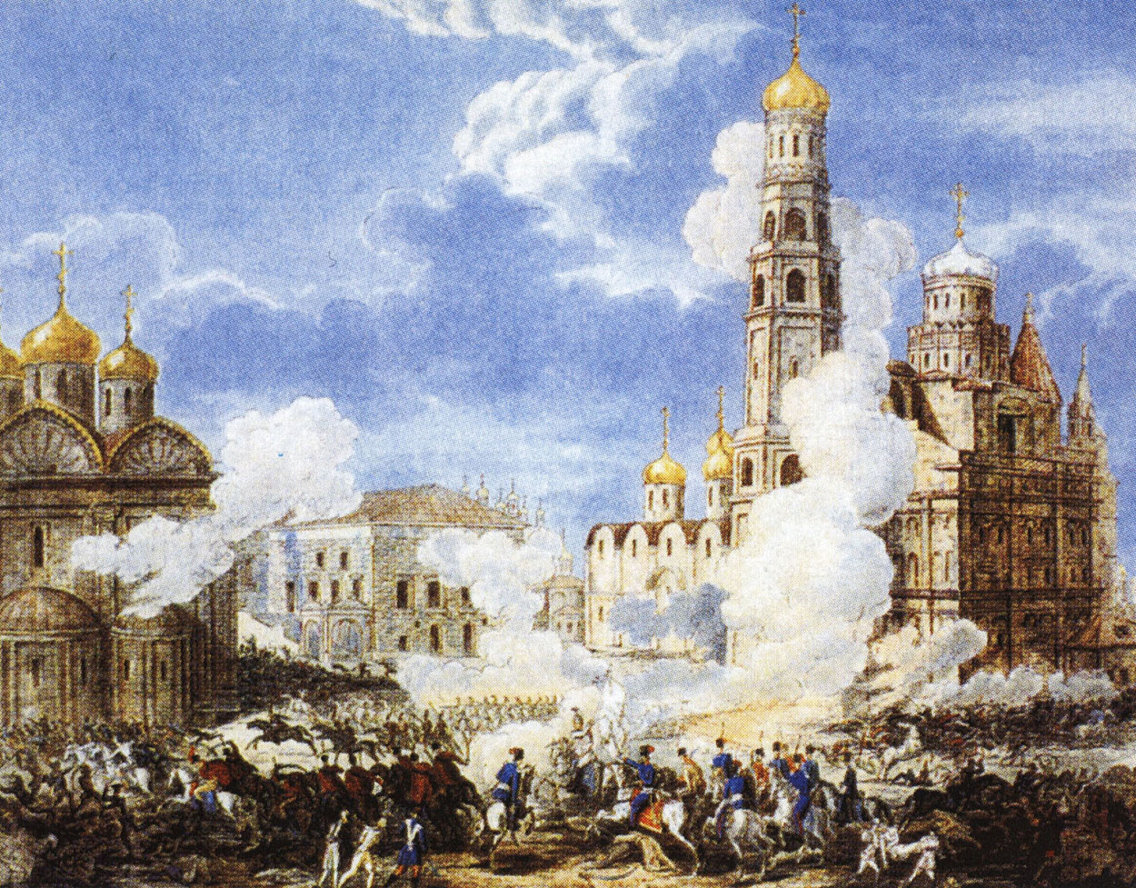 Наполеон в Москве 1812 в Кремле